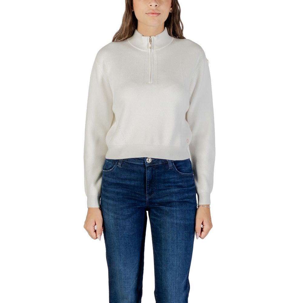 Cream Viscose Sweatshirt