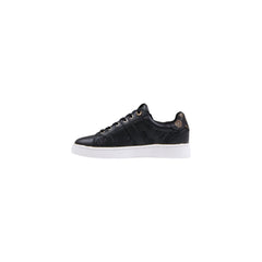 Black Polyethylene Low Top Sneakers