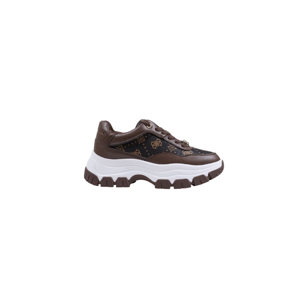 Brown Polyethylene Chunky Sneakers