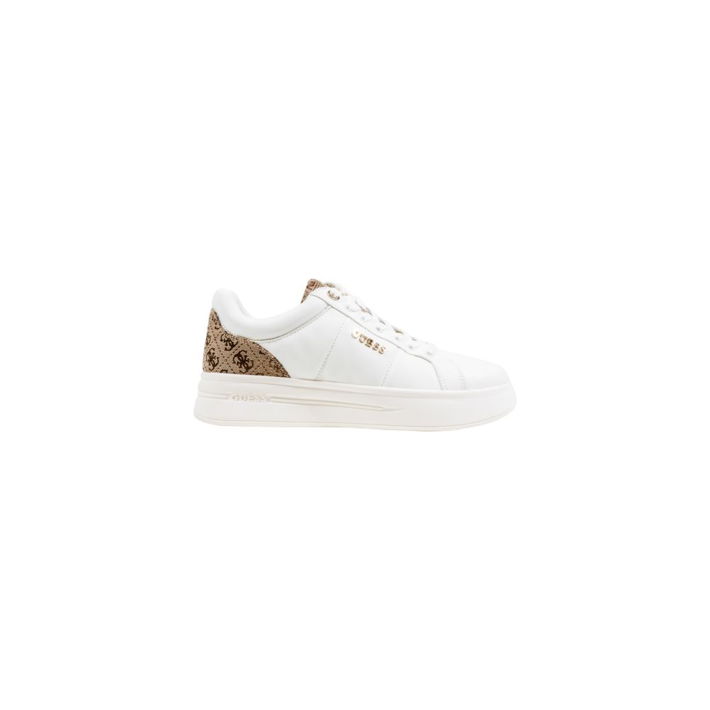 Beige Synthetic Low Top Sneakers