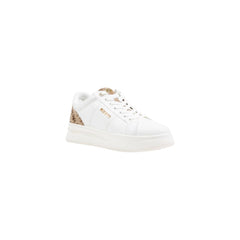 Beige Synthetic Low Top Sneakers