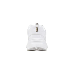 White Polyester Chunky Sneakers