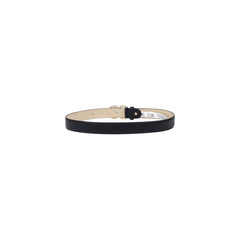 Black Polyester Thin Belt