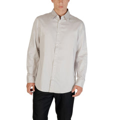 Gray Cotton Pattern Shirt