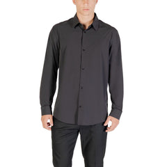 Black Elastane Dress Shirt