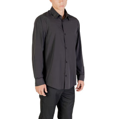 Black Elastane Dress Shirt