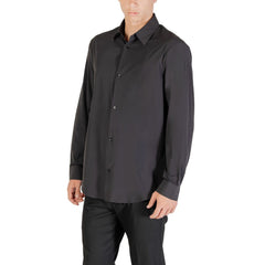 Black Elastane Dress Shirt
