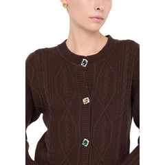 Brown Wool Cardigan
