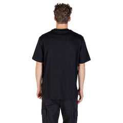 تي شيرت قطن أسود