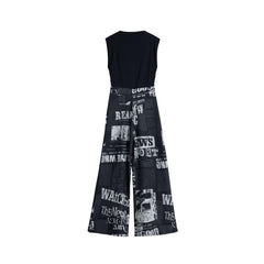 Black Polyester Rompers