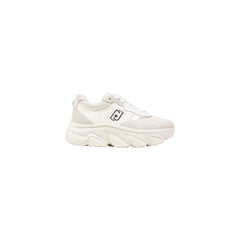 White Artificial Leather Chunky Sneakers