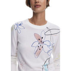 Cream Viscose Sweatshirt