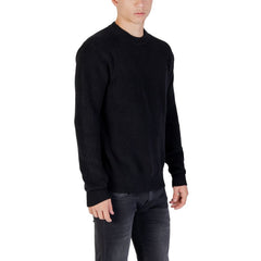 Black Cotton Sweatshirt