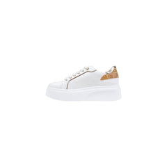 White Polyethylene Platform Sneakers