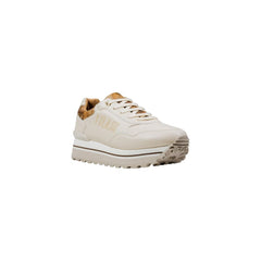 White Polyethylene Platform Sneakers