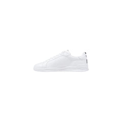 White Leather Low Top Sneakers
