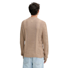 Beige Recycled Cotton Sweatshirt