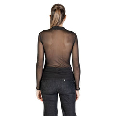 Black Recycled Polyester Blouse