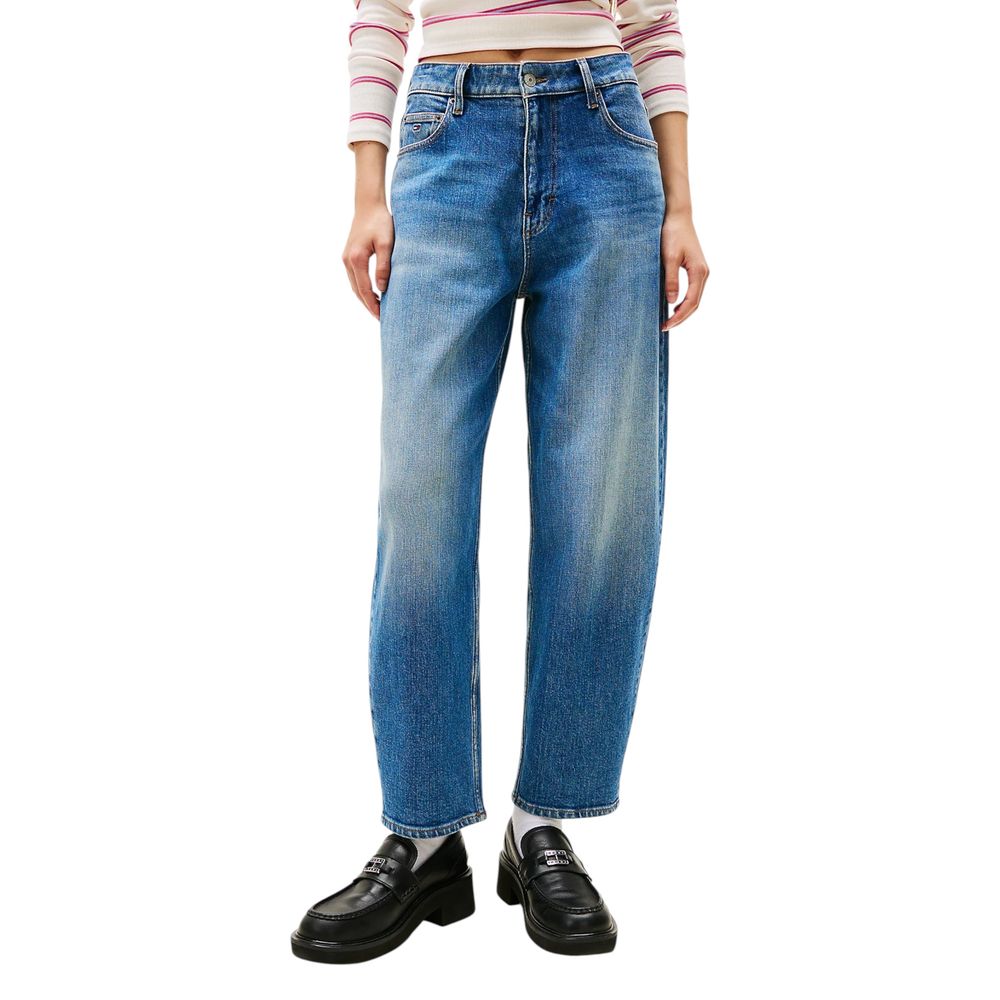 Blue Recycled Cotton Relaxed Fit Jeans