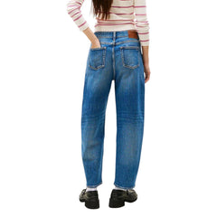 Blue Recycled Cotton Relaxed Fit Jeans