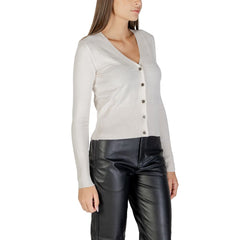 كارديغان من الفسكوز باللون البيج