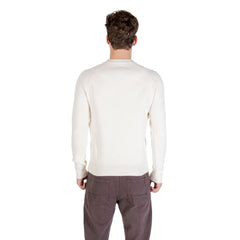 Cream Polyester Sweatshirt