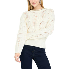 White Marabou Sweatshirt