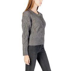 Gray Marabou Sweatshirt