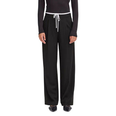 Black Polyester Pants