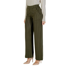 Bicolor Viscose Casual Pants
