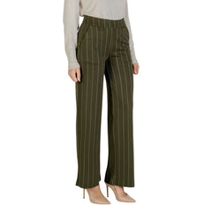 Bicolor Viscose Casual Pants