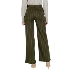 Bicolor Viscose Casual Pants