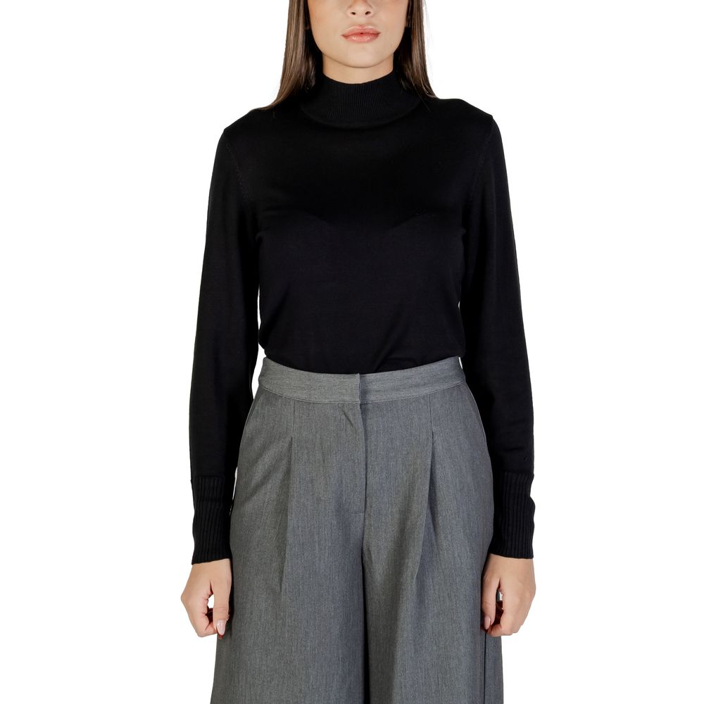 Black Viscose Turtleneck