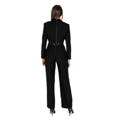 Black Polyester Rompers