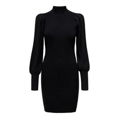 Black Viscose Short Dress