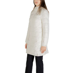 Cream Polyester Coat