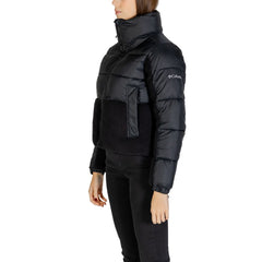 Black Polyester Full-Length Jacket