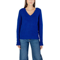 Blue Polyester Sweatshirt