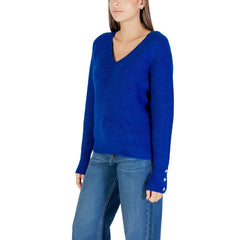 Blue Polyester Sweatshirt