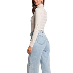 Beige Viscose Turtleneck