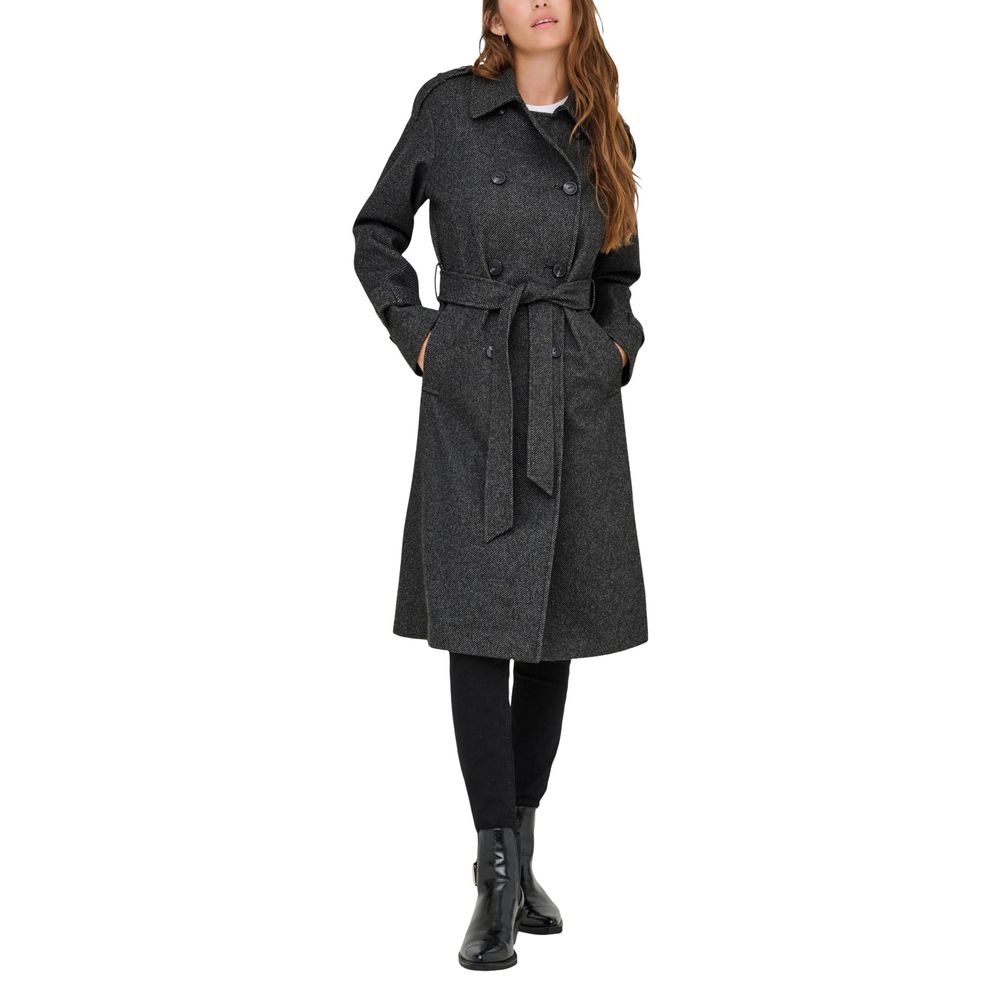 Gray Recycled Polyester Coat
