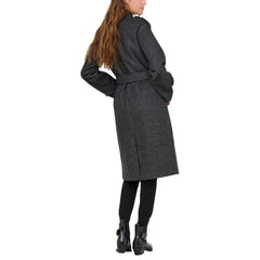 Gray Recycled Polyester Coat