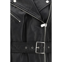 Black Goatskin Sleveless Jacket