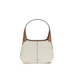 Beige Cotton Shoulder Bag