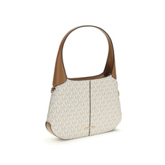 Beige Cotton Shoulder Bag