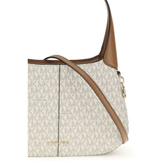 Beige Cotton Shoulder Bag