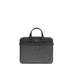 Gray Calf Leather Bos Taurus Briefcase