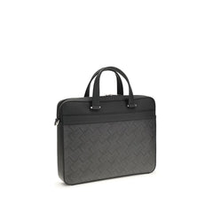 Gray Calf Leather Bos Taurus Briefcase