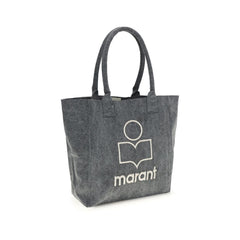 Gray Cotton Shoulder Bag