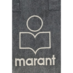 Gray Cotton Shoulder Bag